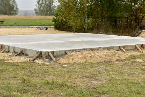 Slab Foundation Installation in Huntersville