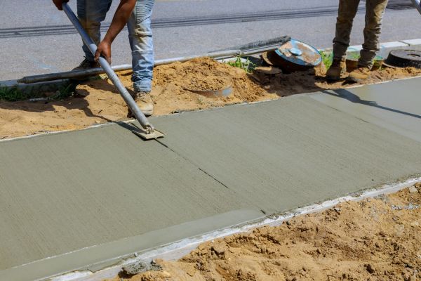 Cement Pathway Installation in Huntersville