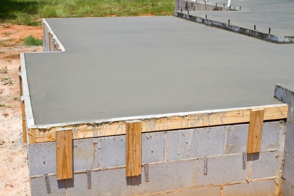 Concrete Slab Installation in Huntersville