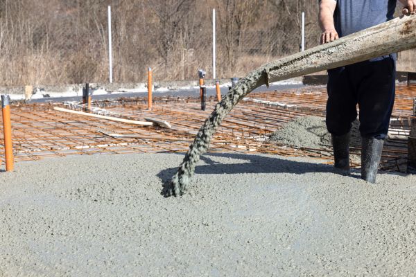 Pole Barn Slab Pouring in Huntersville