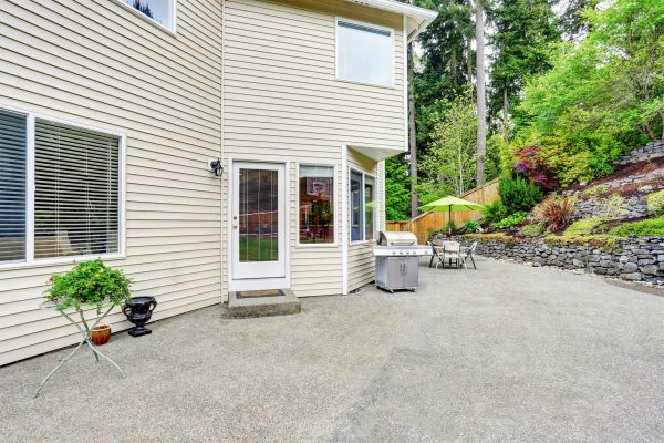 Backyard Concrete Construction