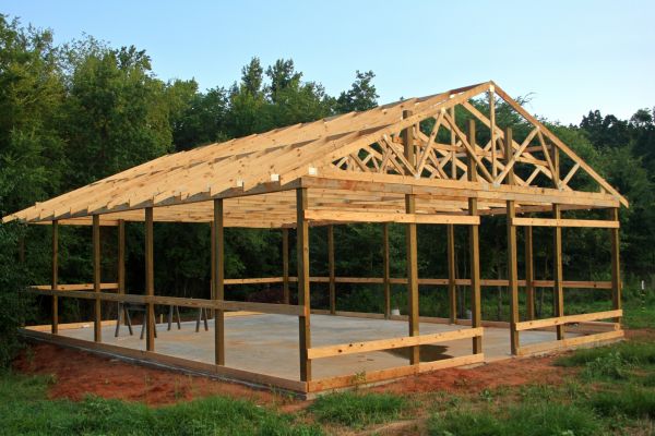 Barn Pad Installation in Huntersville