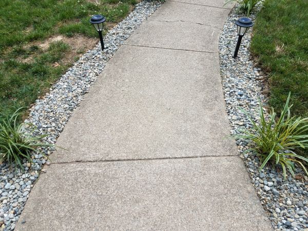 Cement Path Construction in Huntersville