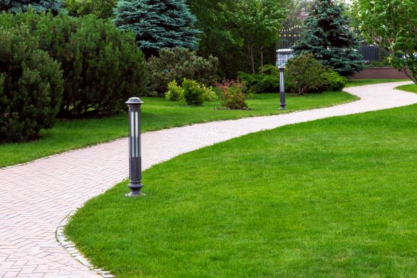 Backyard Sidewalk Installation in Huntersville